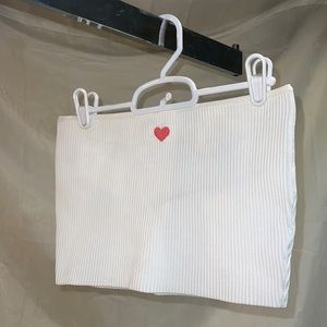 Pacsun heart symbol tube top